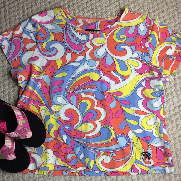 Oleg Cassini Sport paisley short sleeve Tee XL - Picture 1 of 4